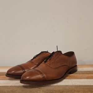 Allen Edmonds Fifth Avenue Walnut Brown Cap Toe Oxford Dress Shoes